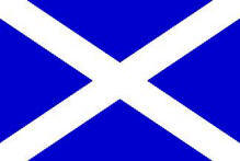 The flag of Scotland